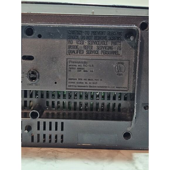 Panasonic RC-65 Vintage Radio Alarm Clock Faux Woodgrain Tested Works Great - Picture 8 of 12